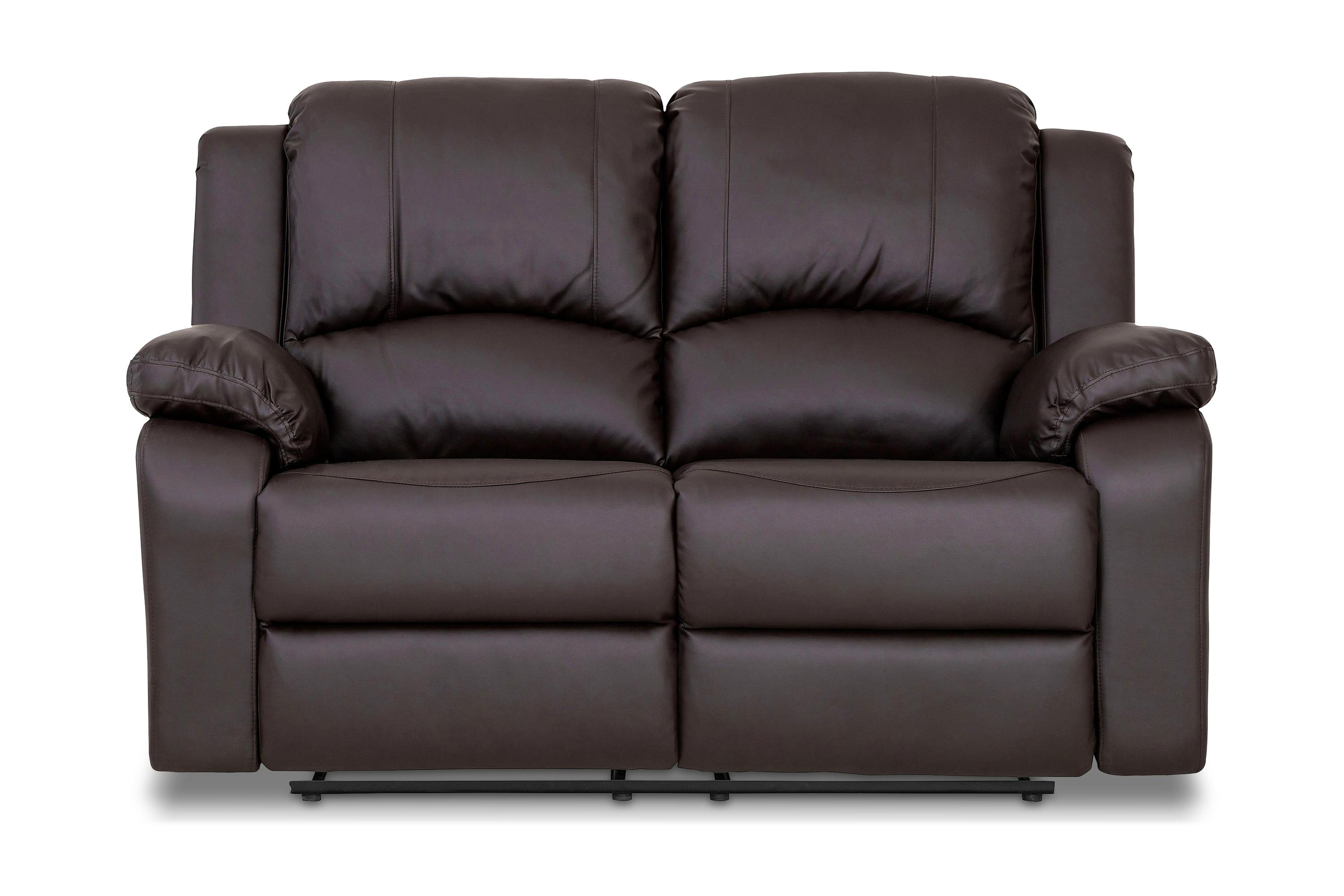 Norbo Reclinersoffa 2-sits Konstläder - Brun Biosoffa & reclinersoffa