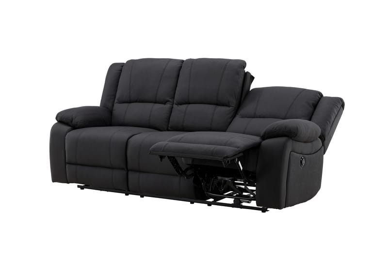 Singapore Reclinersoffa 3-sits - Svart - Möbler - Soffa - Biosoffa & reclinersoffa - 3 sits biosoffa & reclinersoffa