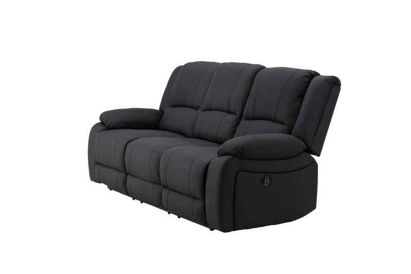 Singapore Reclinersoffa 3-sits - Svart - Möbler - Soffa - Biosoffa & reclinersoffa - 3 sits biosoffa & reclinersoffa