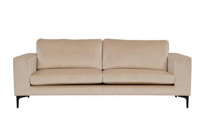 Bloom Sammetssoffa 3-sits - Beige - Möbler - Soffa - 3 sits soffa