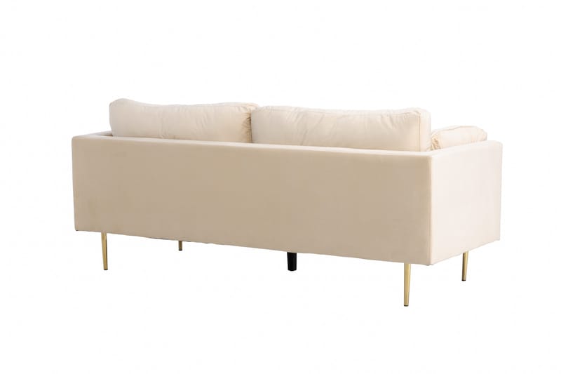 Boom Sammetssoffa 3-sits - Beige - Möbler - Soffa - 3 sits soffa