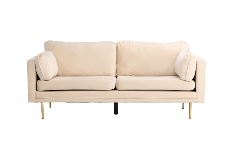 Boom Sammetssoffa 3-sits - Beige - Möbler - Soffa - 3 sits soffa