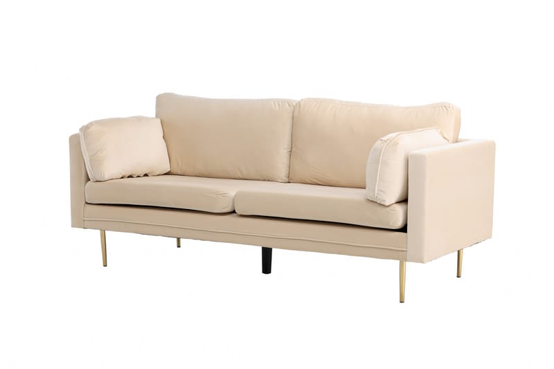 Boom Sammetssoffa 3-sits - Beige - Möbler - Soffa - 3 sits soffa