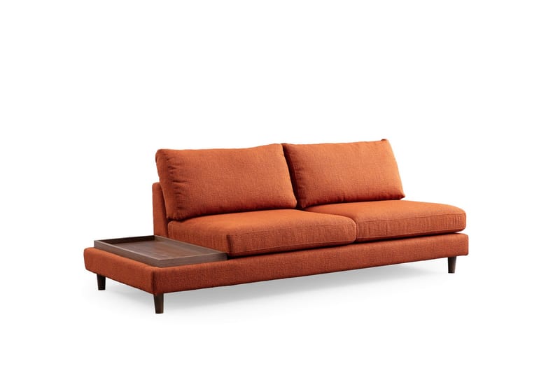 Brigid 4-sits Soffa med Divan - Orange - Möbler - Soffa - Divansoffor & schäslongsoffa