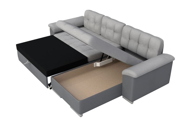 Camior Soffa med Divan 3-sits - Beige - Möbler - Soffa - Divansoffor & schäslongsoffa