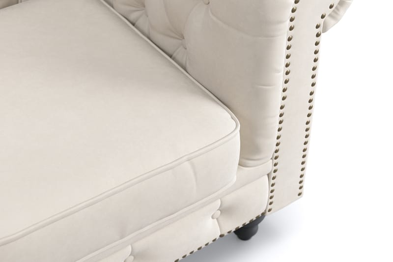 Chesterfield Deluxe 3-sits Soffa - Beige - Möbler - Soffa - 3 sits soffa