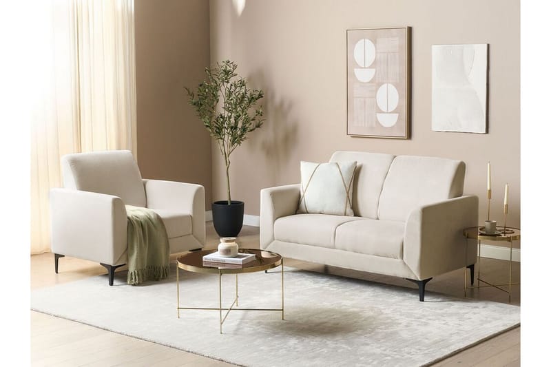 Chet Soffa 2-sits - Beige/Svart - Möbler - Soffa - 2 sits soffa