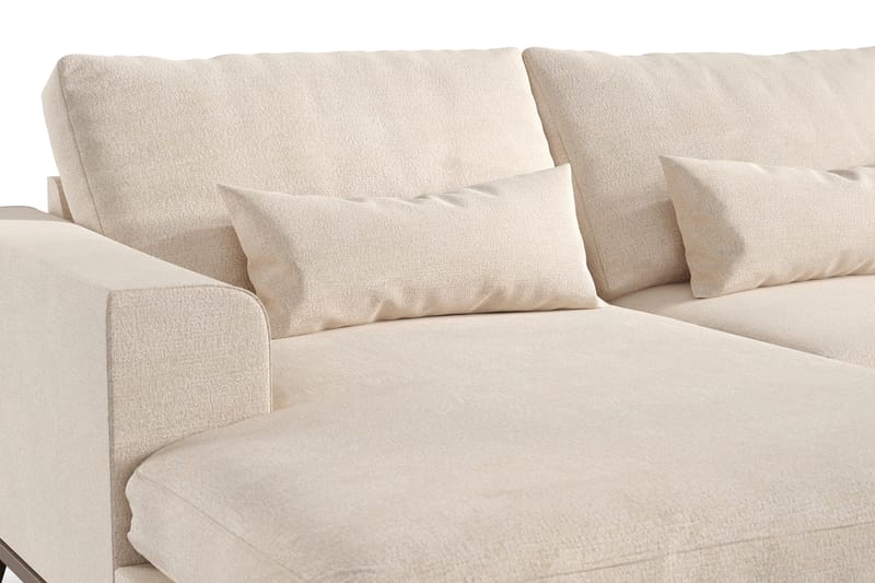 Copenhagen Stor U Soffa Sammet med Divan och Schäslong Höger - Beige - Möbler - Soffa - U-soffa