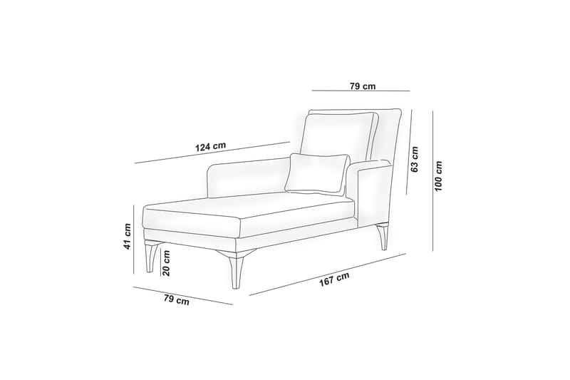 Biforco Dagbädd med Rygg - Krämvit/Natur - Möbler - Soffa - Dagbäddar