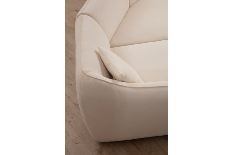 Damor Svängd Soffa 3-sits - Beige - Möbler - Soffa - 3 sits soffa