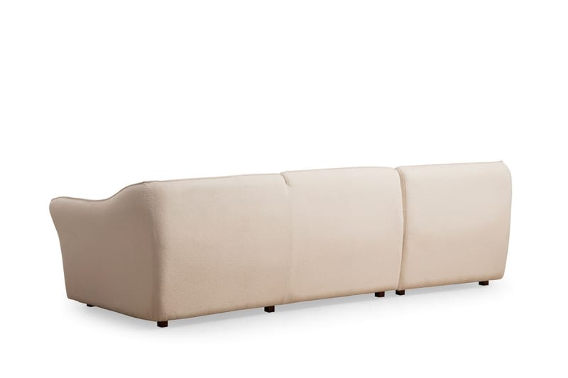 Damor Svängd Soffa 3-sits - Beige - Möbler - Soffa - 3 sits soffa