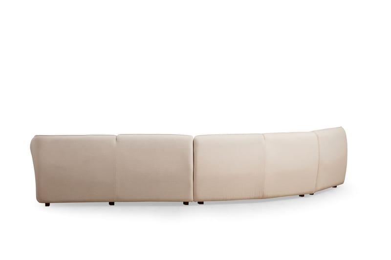 Damor Svängd Soffa 4-sits - Beige - Möbler - Soffa - 4 sits soffa