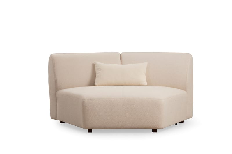 Damor Svängd Soffa 4-sits - Beige - Möbler - Soffa - 4 sits soffa