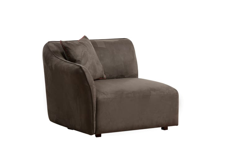 Damor Svängd Soffa 5-sits - Brun - Möbler - Soffa