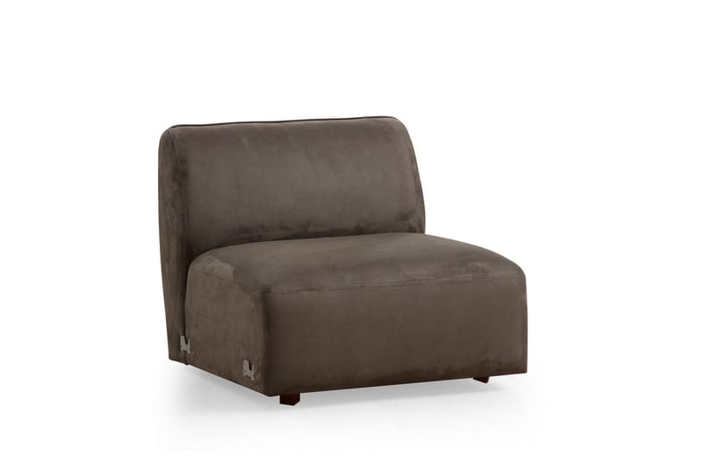 Damor Svängd Soffa 5-sits - Brun - Möbler - Soffa