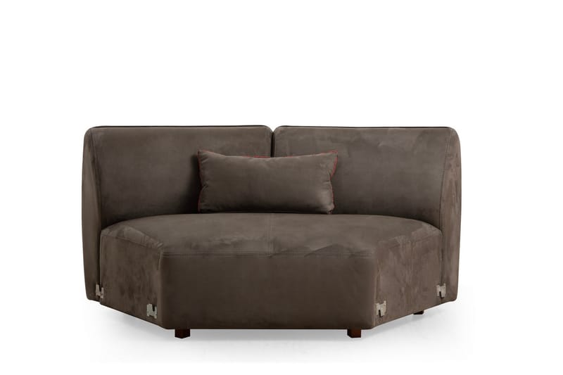 Damor Svängd Soffa 5-sits - Brun - Möbler - Soffa