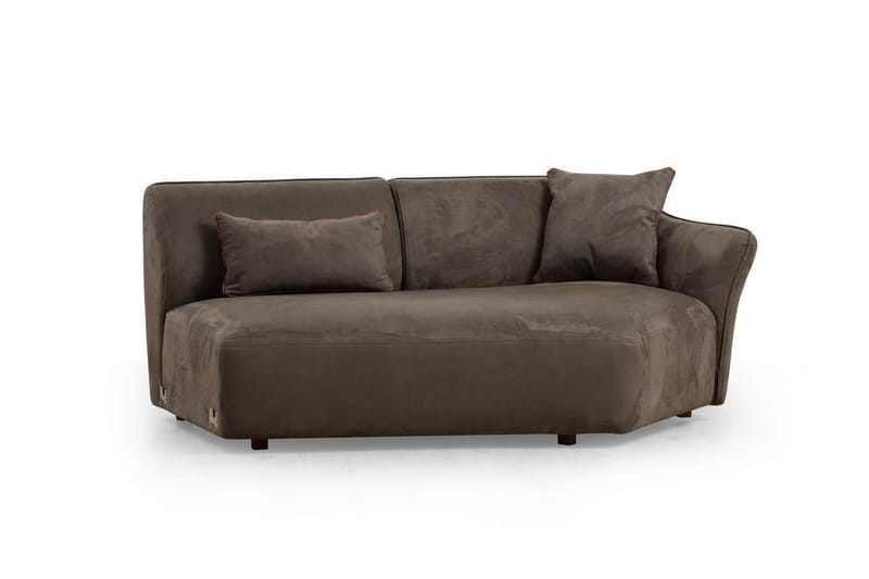 Damor Svängd Soffa 5-sits - Brun - Möbler - Soffa