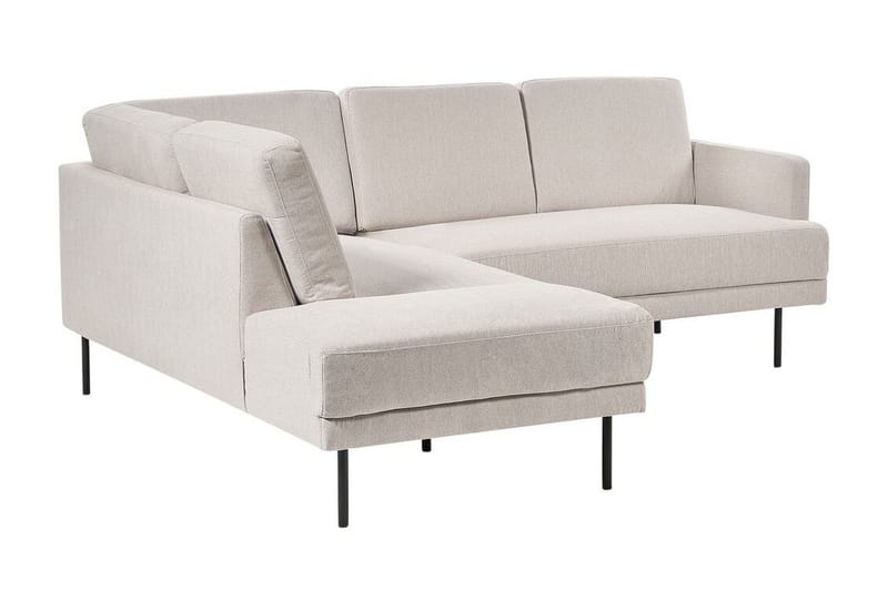 Deajna Hörnsoffa 4-sits - Beige/Svart - Möbler - Soffa - Hörnsoffa