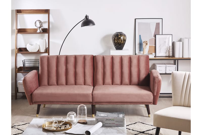 Debrina Bäddsoffa 3-sits - Rosa - Möbler - Soffa - Bäddsoffa