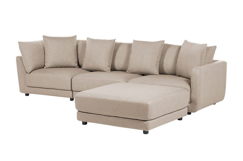 Delisha Soffa 3-sits - Beige/Svart - Möbler - Soffa - 3 sits soffa