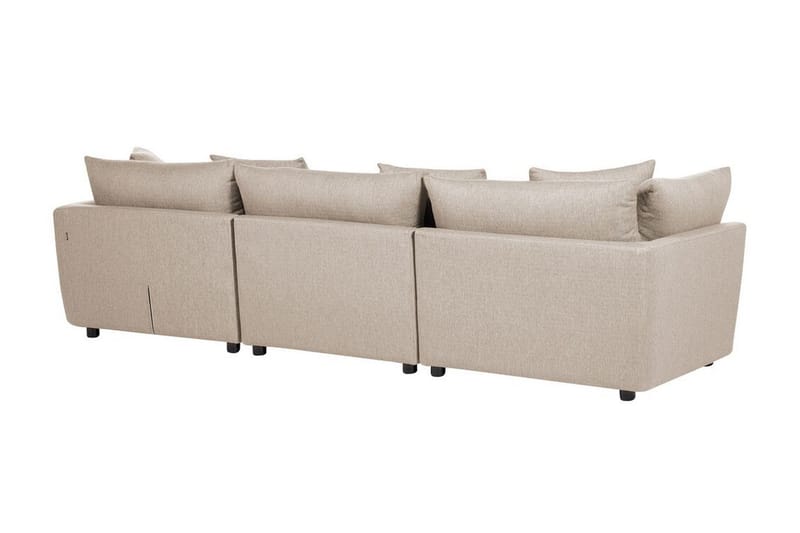 Delisha Soffa 3-sits - Beige/Svart - Möbler - Soffa - 3 sits soffa