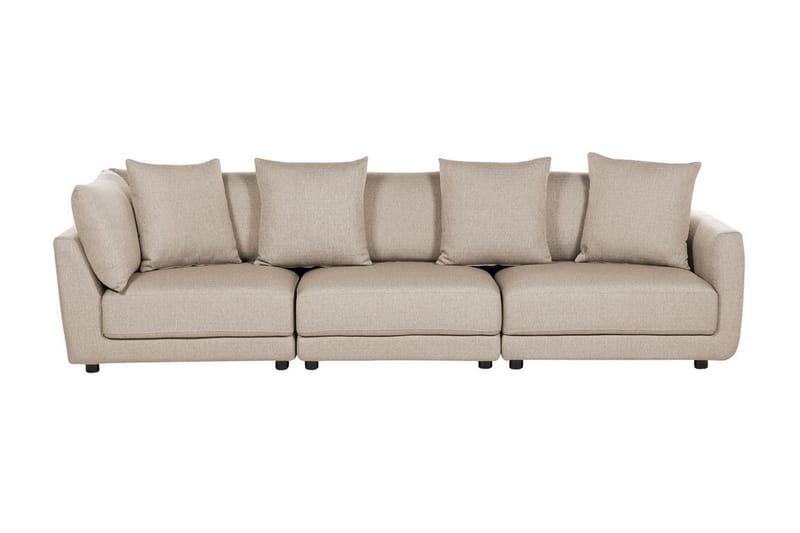 Delisha Soffa 3-sits - Beige/Svart - Möbler - Soffa - 3 sits soffa