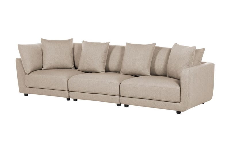 Delisha Soffa 3-sits - Beige/Svart - Möbler - Soffa - 3 sits soffa