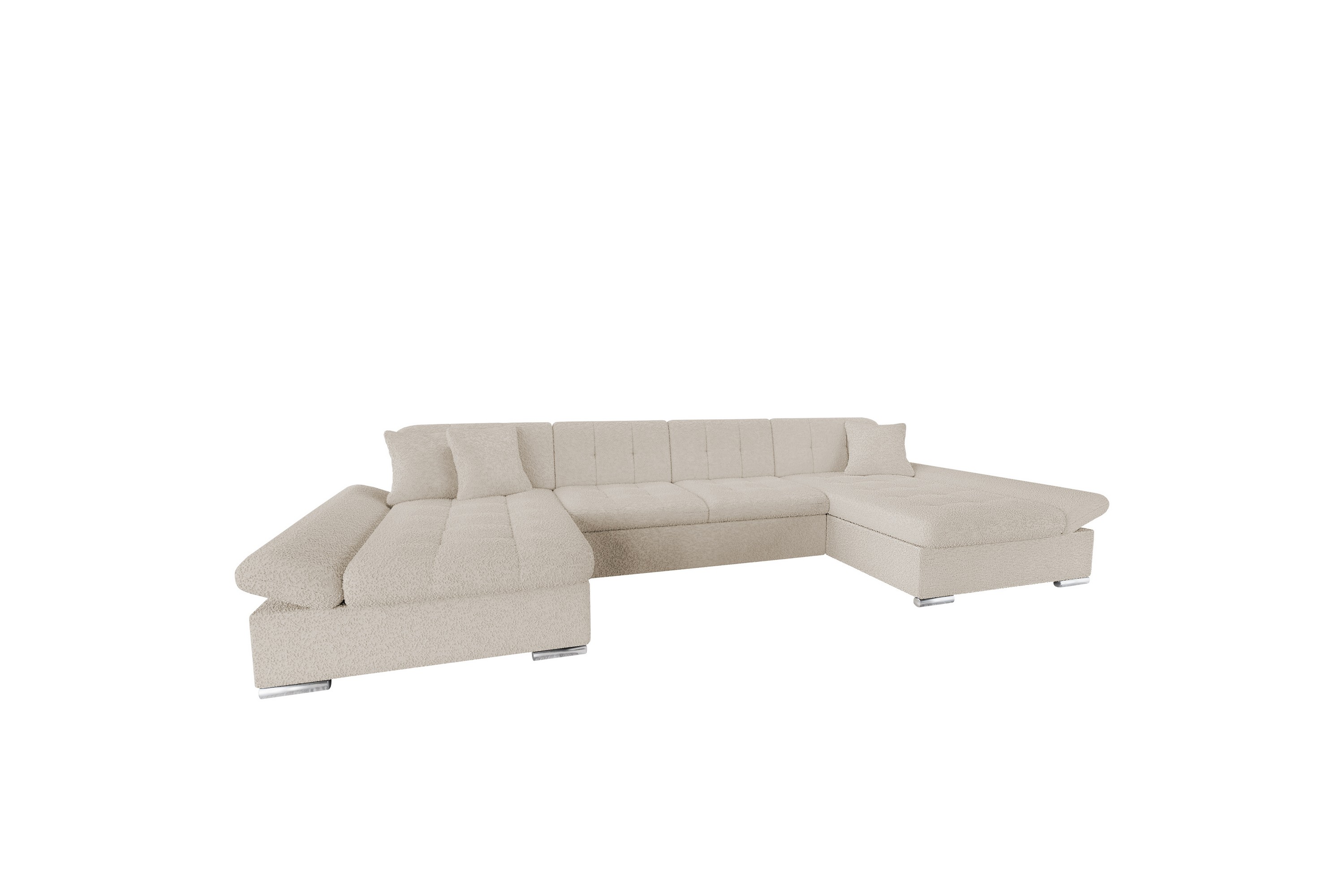 Dewitt Soffa Dubbeldivan 4-sits - Beige U-soffa