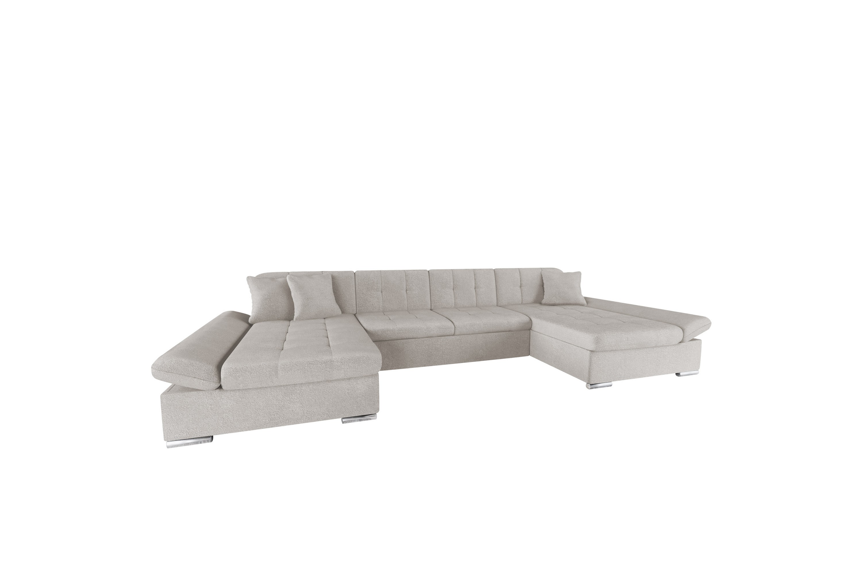 Dewitt Soffa Dubbeldivan 4-sits - Beige U-soffa