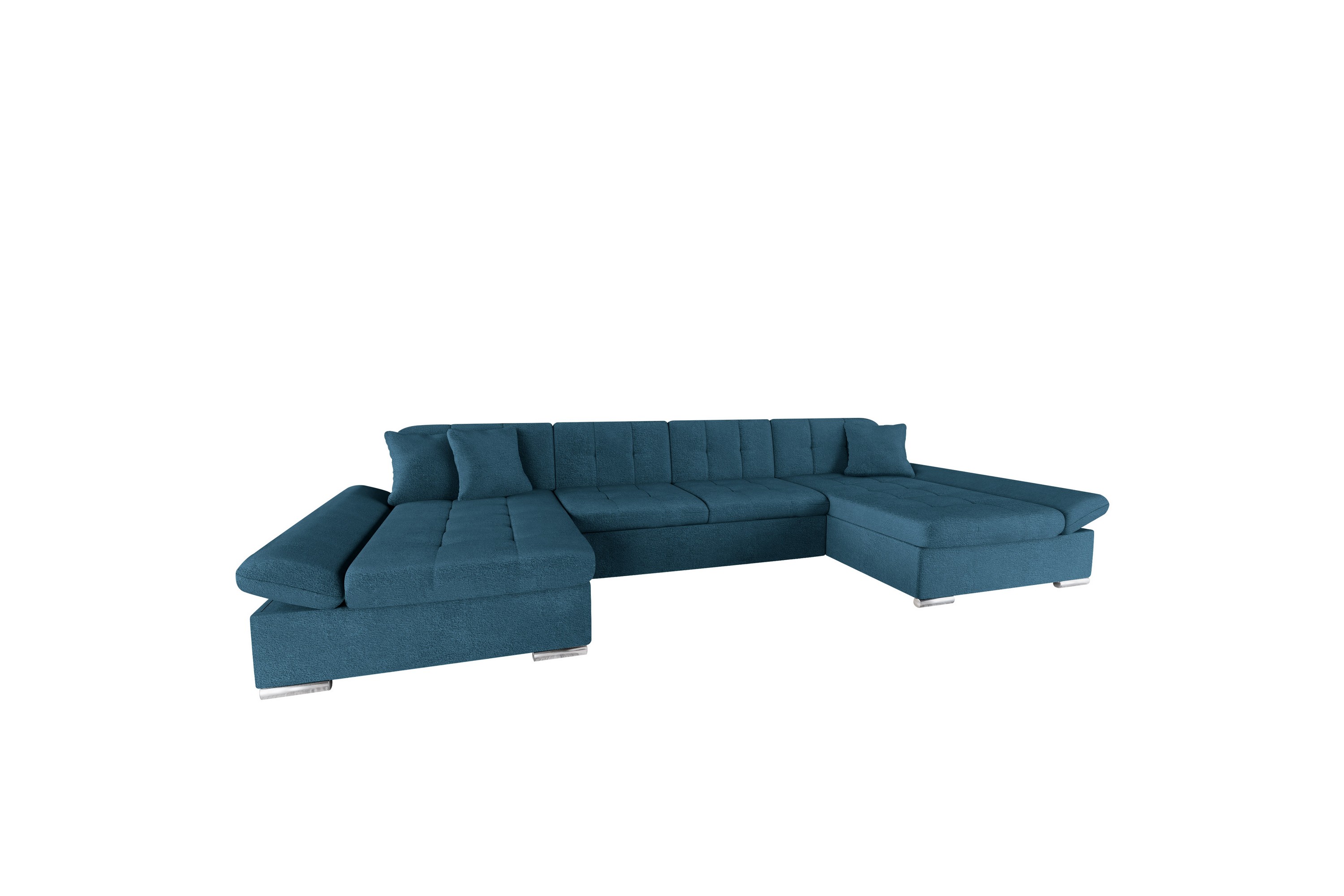 Dewitt Soffa Dubbeldivan 4-sits - Blå U-soffa