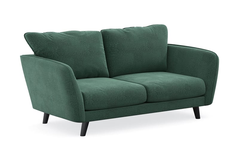 Trend Lyx 2-sits Soffa - Grön Sammet - Skinnsoffor - Sammetssoffa - 3 sits soffa - 4 sits soffa - Soffa - 2 sits soffa
