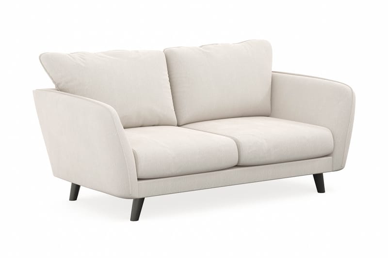 Trend Lyx 2-sits Soffa - Vit Sammet - Skinnsoffor - Sammetssoffa - 3 sits soffa - 4 sits soffa - Soffa - 2 sits soffa