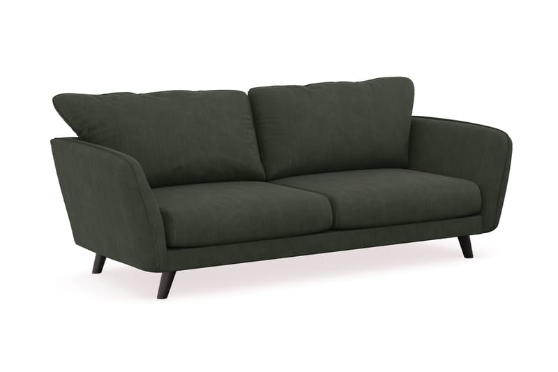 Trend Lyx 3-sits Soffa - Mörkgrön Manchester - Divansoffor & schäslongsoffa - 3 sits soffa med divan