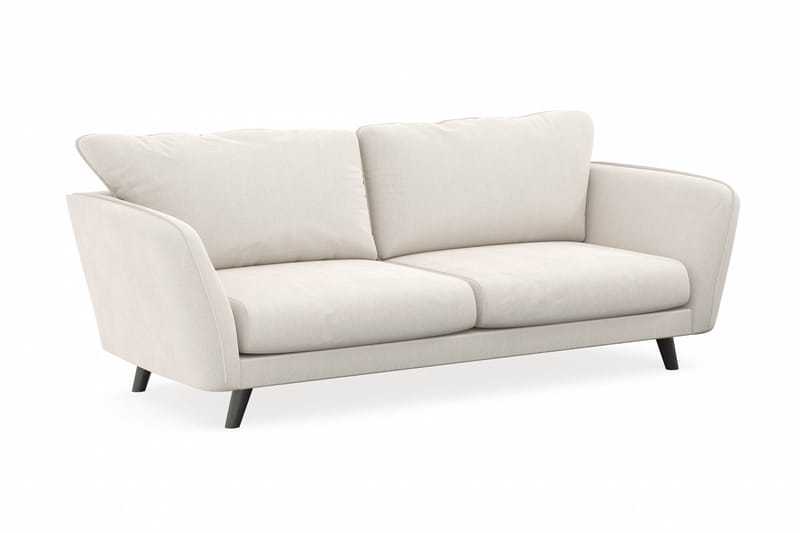 Trend Lyx 3-sits Soffa - Vit Sammet - Divansoffor & schäslongsoffa - 3 sits soffa med divan