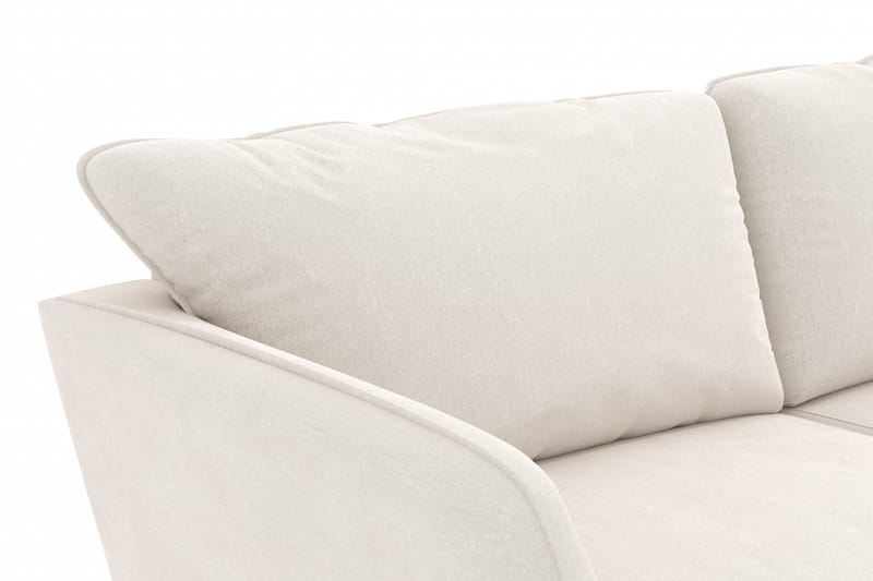 Trend Lyx 3-sits Soffa - Vit Sammet - Divansoffor & schäslongsoffa - 3 sits soffa med divan