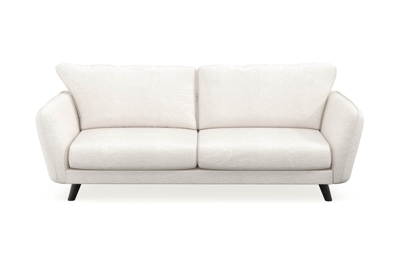 Trend Lyx 3-sits Soffa - Vit|Bouclé - Divansoffor & schäslongsoffa - 3 sits soffa med divan