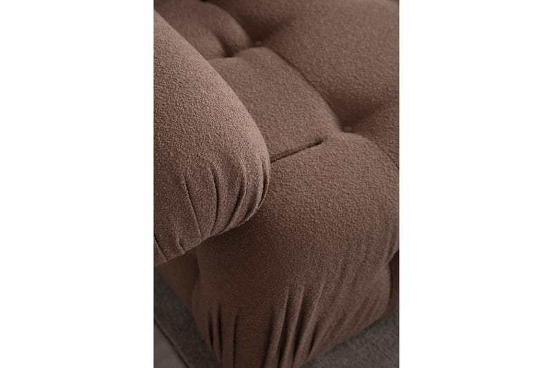 Bengul Bubblig Divansoffa 3-sits 315 cm - Brun - Möbler - Soffa - Divansoffor & schäslongsoffa - 4 sits soffa med divan