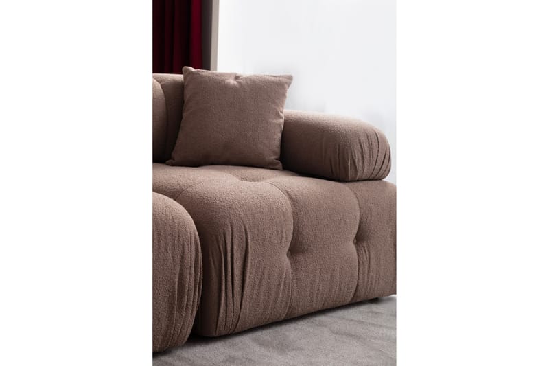 Bengul Bubblig Divansoffa 3-sits 315 cm - Brun - Möbler - Soffa - Divansoffor & schäslongsoffa - 4 sits soffa med divan