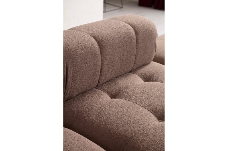 Bengul Bubblig Divansoffa 3-sits 315 cm - Brun - Möbler - Soffa - Divansoffor & schäslongsoffa - 4 sits soffa med divan