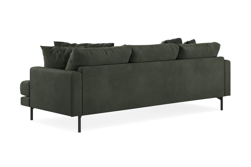 Menard 4-sits Divansoffa - Mörkgrön - Divansoffor & schäslongsoffa - 4 sits soffa med divan