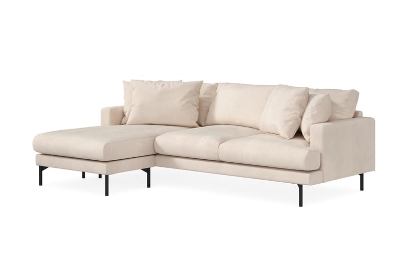 Menard Djup 4-sits Manchester Divansoffa 250 cm - Beige - Möbler - Soffa - Divansoffor & schäslongsoffa - 4 sits soffa med divan