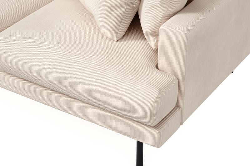 Menard Djup 4-sits Manchester Divansoffa 250 cm - Beige - Möbler - Soffa - Divansoffor & schäslongsoffa - 4 sits soffa med divan