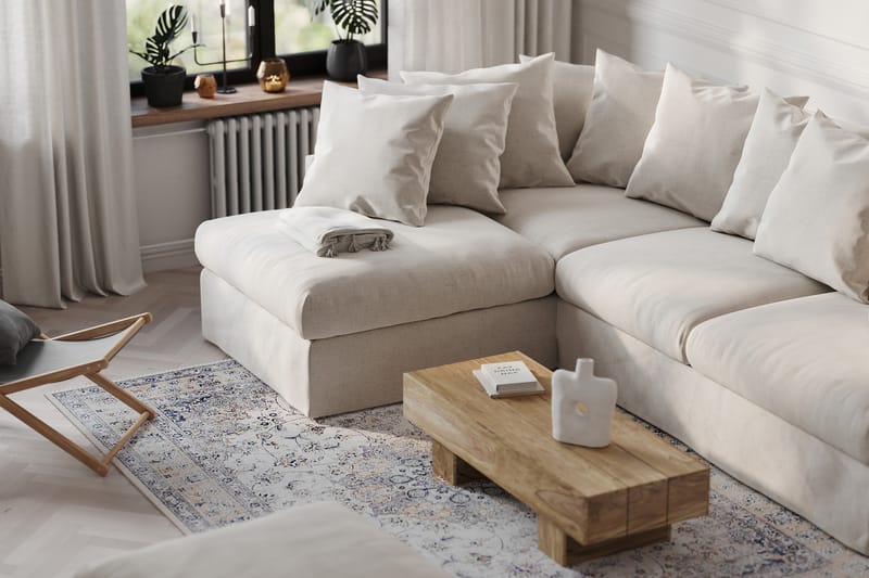 Menard Soffa med Schäslong Vänster Tvättbar & avtagbar klädsel - Beige - Divansoffor & schäslongsoffa - 4 sits soffa med divan