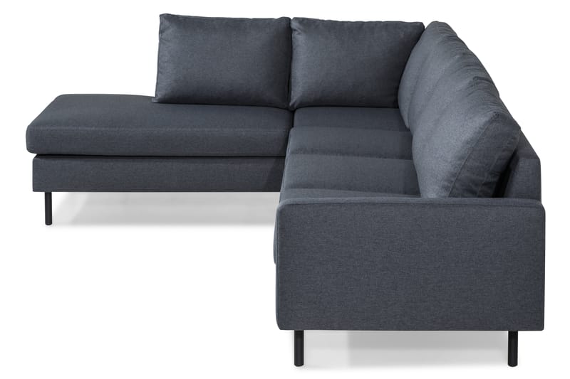 Peppe 4-sits L Soffa med Schäslong Vänster - Mörkgrå - Möbler - Soffa - Divansoffor & schäslongsoffa - 4 sits soffa med divan