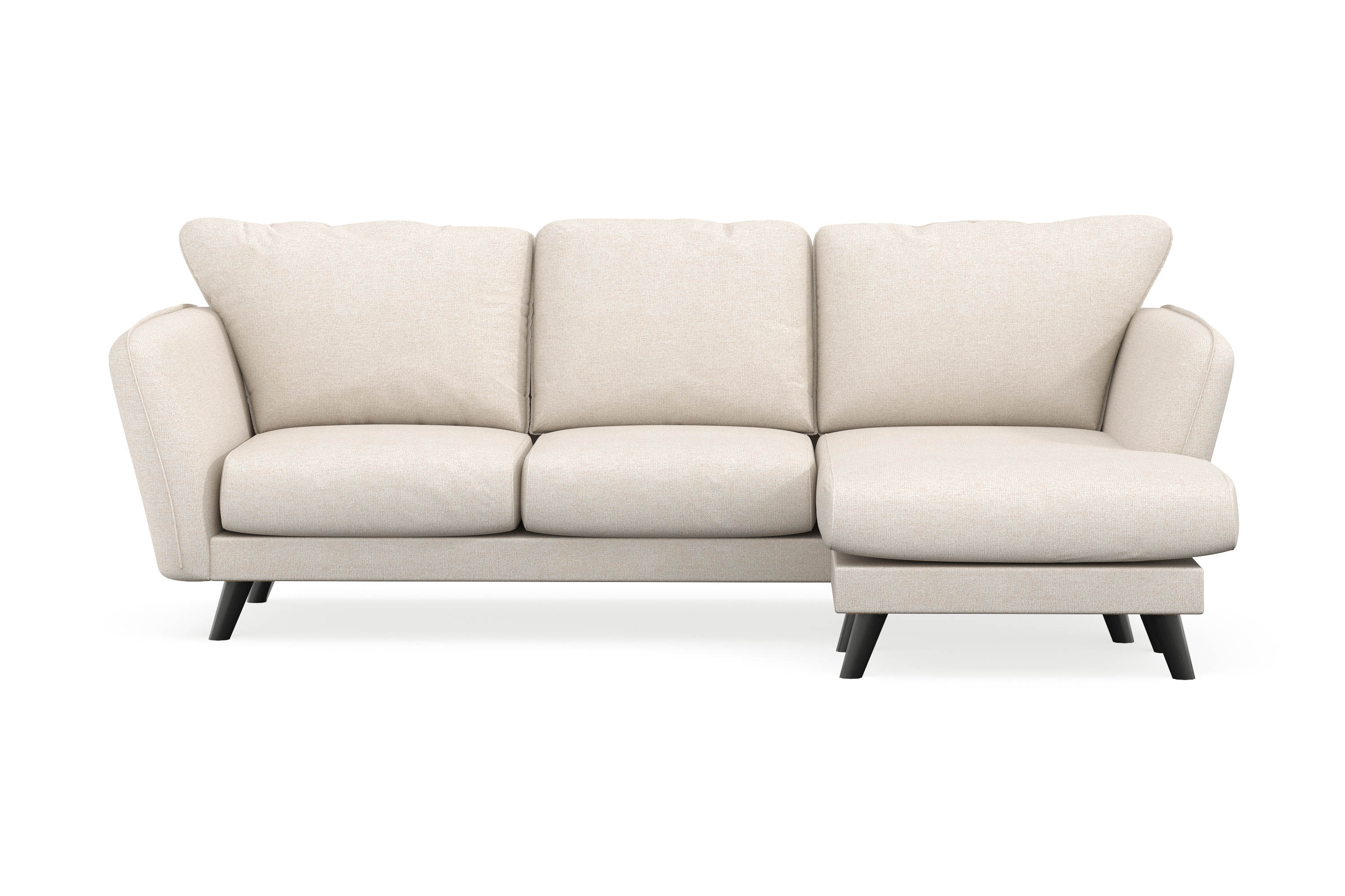 Trend Lyx 3-sits Divansoffa Höger - Beige 4 sits soffa med divan