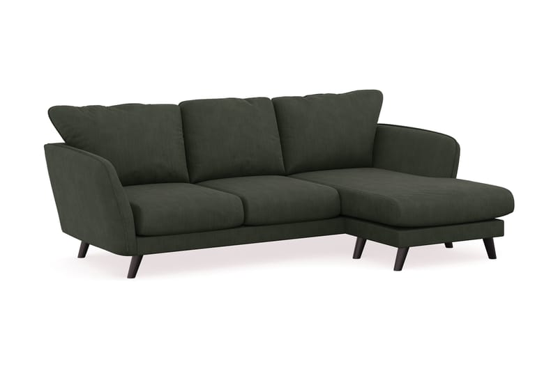 Trend Lyx 3-sits Divansoffa Höger - Mörkgrön Manchester - Divansoffor & schäslongsoffa - 4 sits soffa med divan