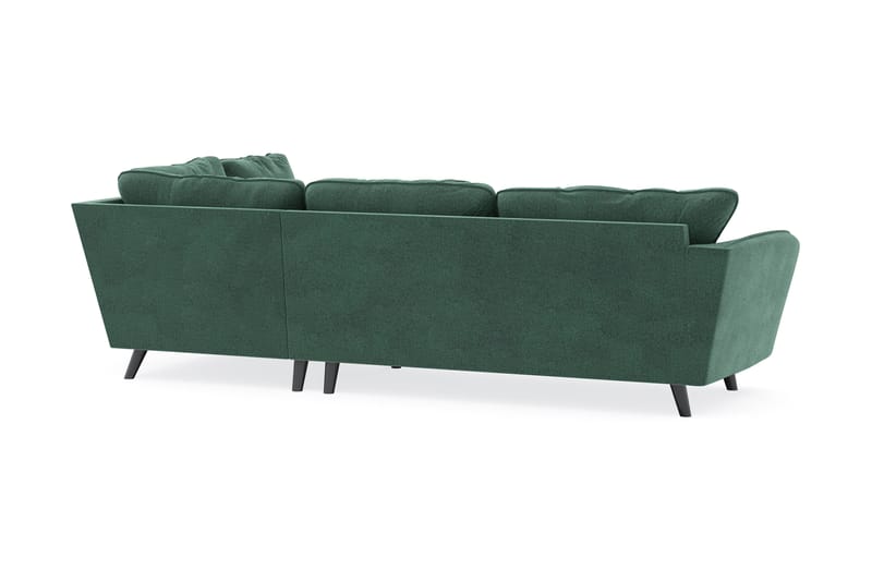 Trend Lyx Schäslongsoffa Höger - Grön Sammet - Divansoffor & schäslongsoffa - 4 sits soffa med divan