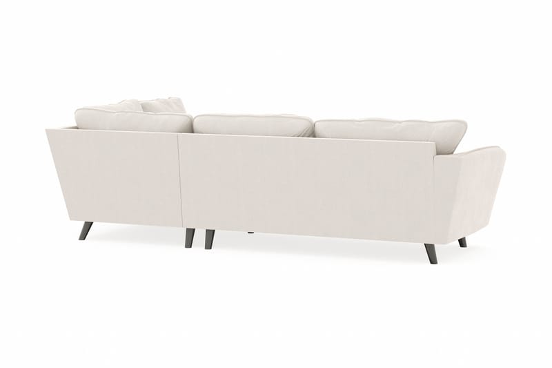 Trend Lyx Schäslongsoffa Höger - Vit Sammet - Divansoffor & schäslongsoffa - 4 sits soffa med divan