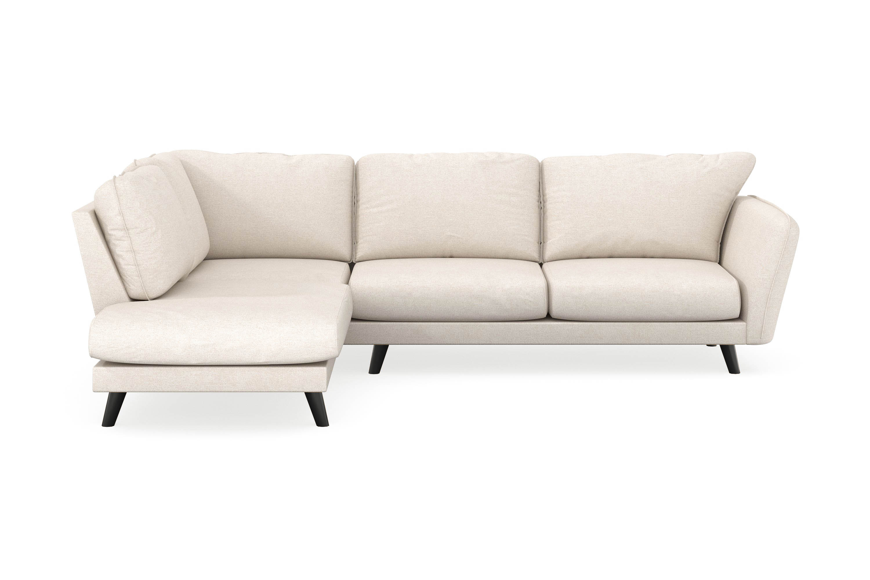 Trend Lyx Schäslongsoffa Vänster - Beige 4 sits soffa med divan