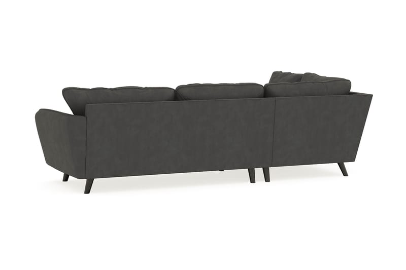 Trend Lyx Schäslongsoffa Vänster - Mörkgrå Manchester - Divansoffor & schäslongsoffa - 4 sits soffa med divan